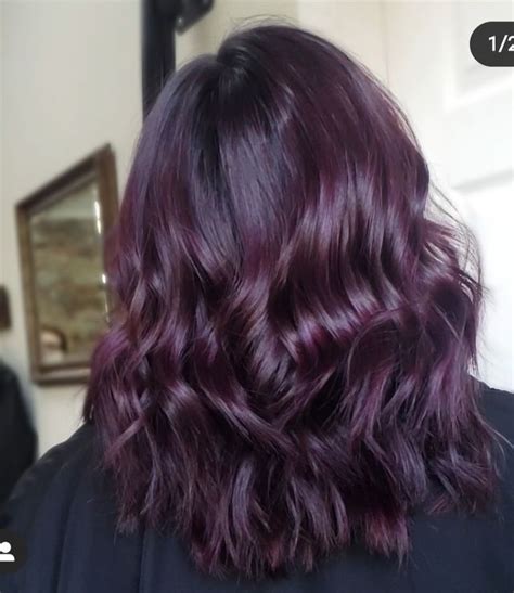 Deep violet hair colour | Violet hair colors, Deep violet hair, Hair ...