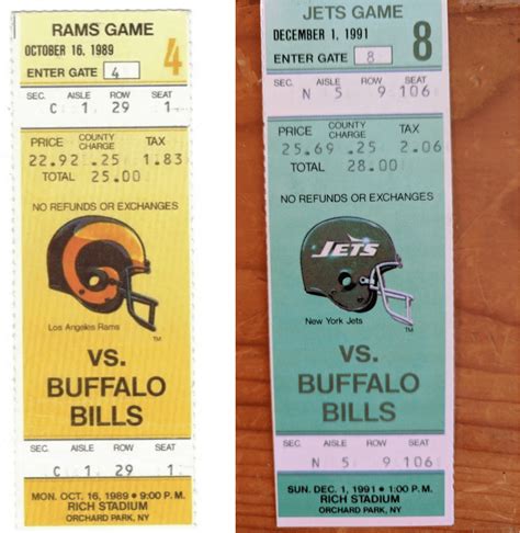 DIYing a Set of Retro-Styled Buffalo Bills Season Tickets