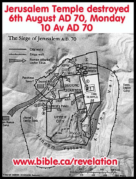 Mt 24: Destruction of Jerusalem in 70 AD siege map