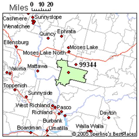 Othello Washington Map