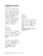 Dakilang Katapatan - Chords and Lyrics.docx - Dakilang Katapatan Papuri ...