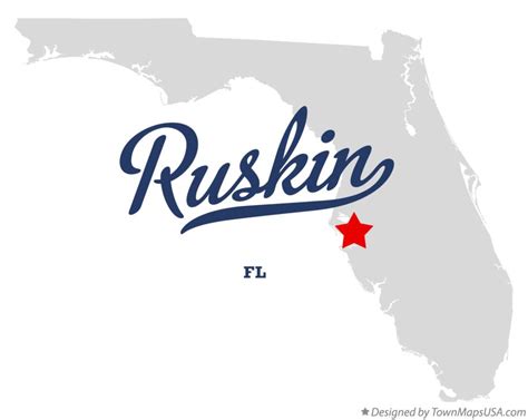 Map of Ruskin, FL, Florida