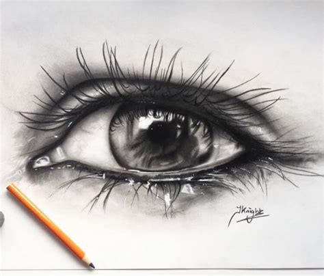 Black eye drawing by Jonathan Knight Art | No. 946