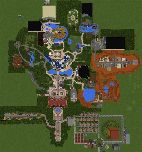 DisneyPark (Theme Park) [Rollercoaster] | Minecraft PE Maps