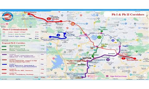 Hyderabad Metro Phase 2 Route Map - Audrye Analiese