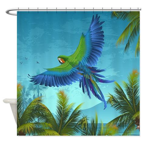 Tropical Bird Shower Curtain by BestShowerCurtains