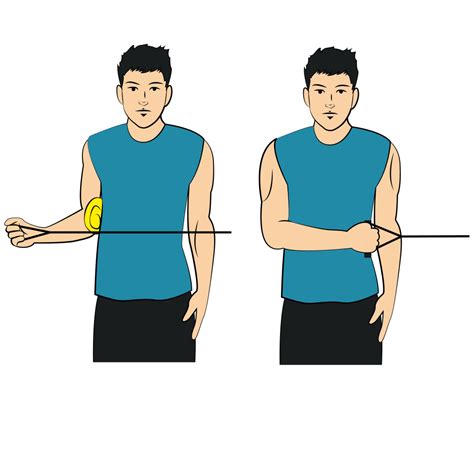 Arm to Side – External Rotation with Band – Right Arm