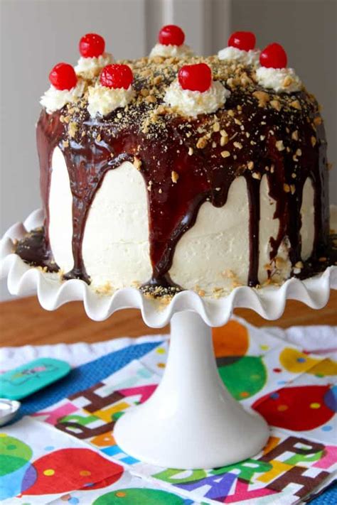 Banana Split Cake - The BakerMama