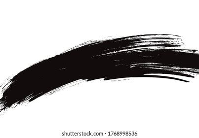 Black Vector Brushstroke Background Vector Illustration Stock Vector ...