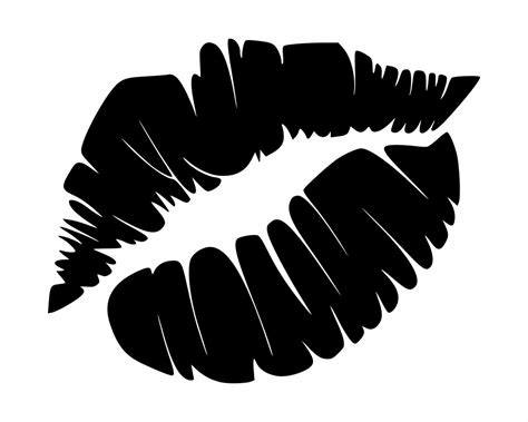 Lips-silhouette Clipart-silhouette Vector-set Laser Cut Files - Etsy