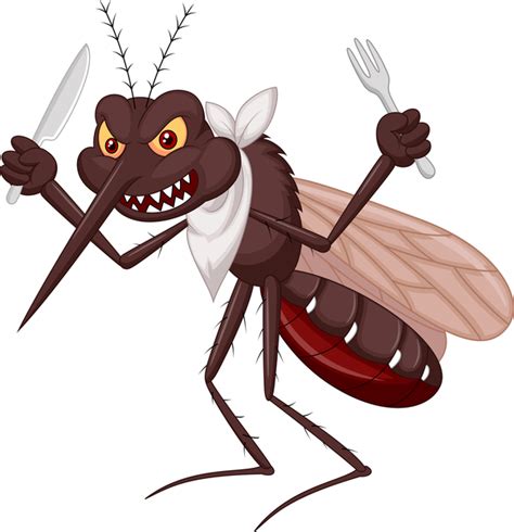 Funny mosquito cartoon vector material 07 - free download