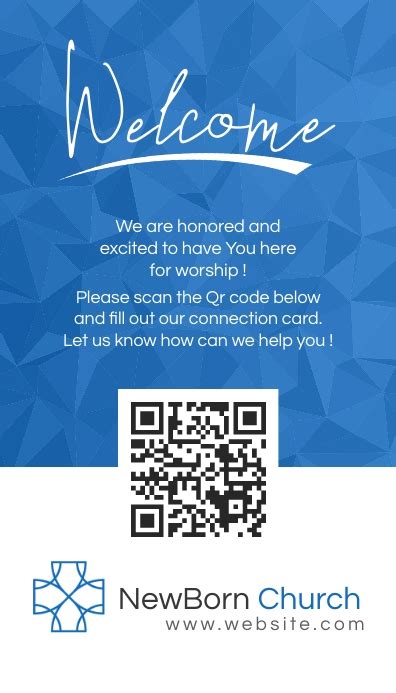 Church connection card template design | PosterMyWall