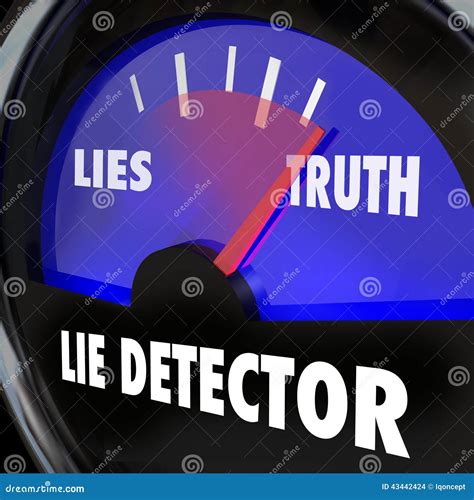 Lie Detector Truth Honesty Vs Dishonesty Lying Polygraph Test Stock ...