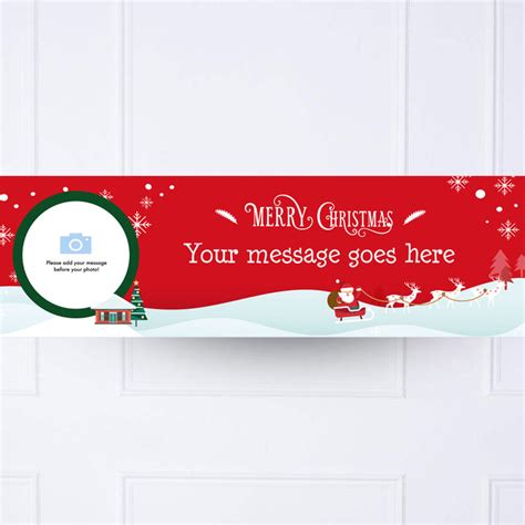 Traditional Christmas Personalised Party Banner – Party Pieces