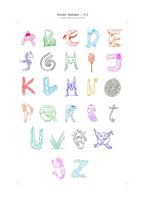 Doodle Alphabet (Lettering A-Z) on Behance