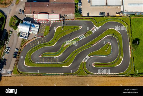 Aerial view, Kart 2000 Kirchlengern, kart track, karting, race track ...