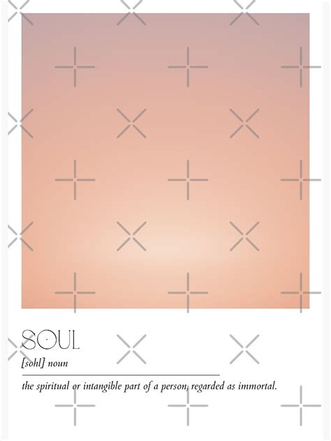 "Soul Definition" Poster for Sale by gatestucker | Redbubble