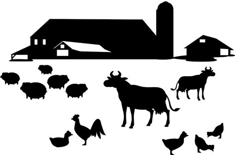 Farm Silhouette | Free vector silhouettes