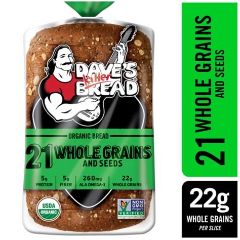 Dave's Killer Bread Organic 21 Whole Grains and Seeds Bread, 27 oz ...