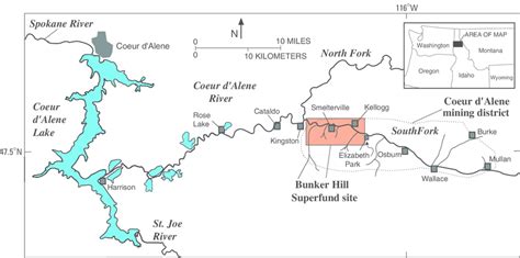 Map Of Coeur D Alene - Maping Resources