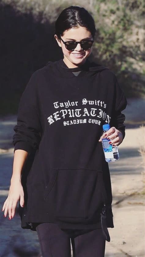 Selena Gomez in LA. Wear Taylor Swift Reputation Tour Merch. (December ...