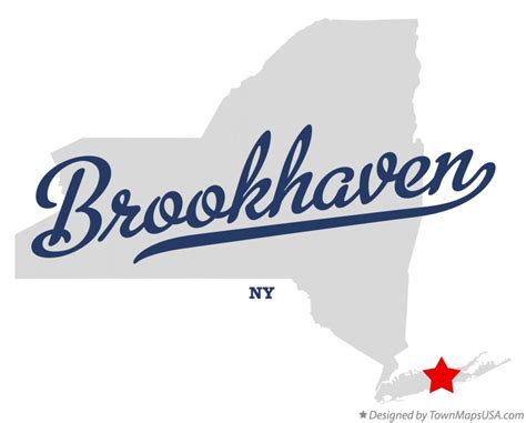 Map of Brookhaven, NY, New York