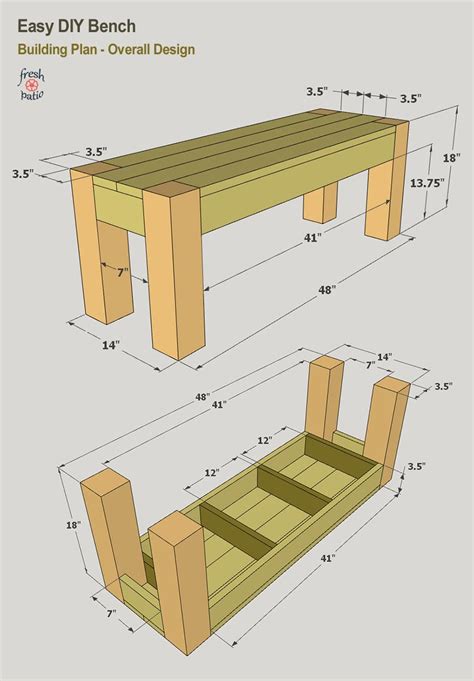 4 DIY Outdoor Bench Plans (FREE) for a Modern Garden Under $45