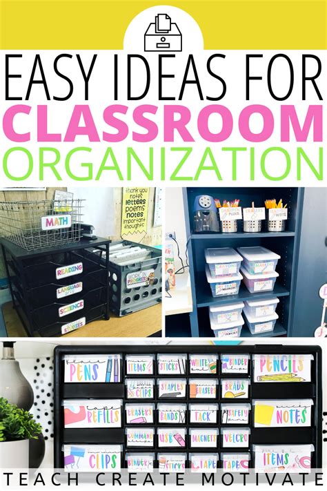 Easy Classroom Organization Ideas - Teach Create Motivate