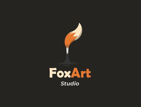 Fox Art Studio Logo Design by Yulian Rahman on Dribbble