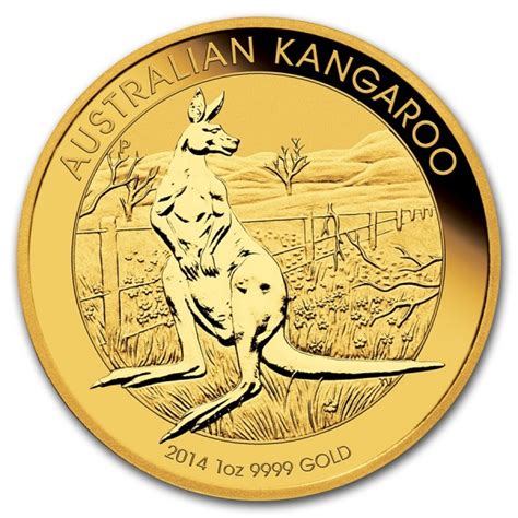 2014 1oz Australian 9999 Gold Kangaroo Coin | European Mint