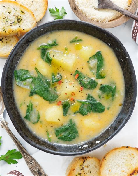 Spinach Potato Soup - The clever meal