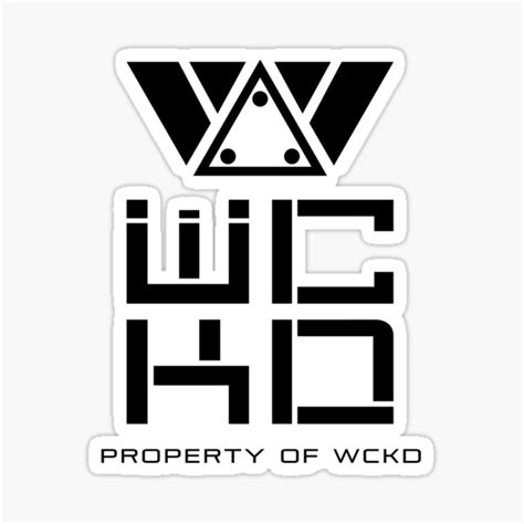 "The Maze Runner WCKD Logo" Sticker for Sale by nicko157 | Redbubble