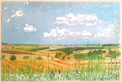 David Hockney Fine Art Lithograph Print Midsummer : East Yorkshire ...