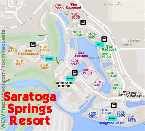 Saratoga Springs Resort Maps - WDW Prep School