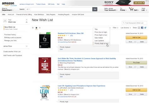 Amazon's Wish List Problem | Infragistics Blog