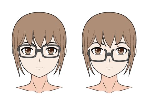 Girl With Glasses Sketch Anime