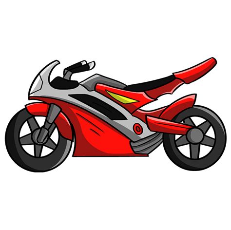 How to Draw a Motorcycle - Really Easy Drawing Tutorial