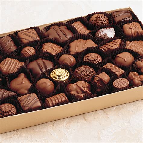 Assorted Milk & Dark Chocolates - 1 lb. Box, Boxed Chocolate ...