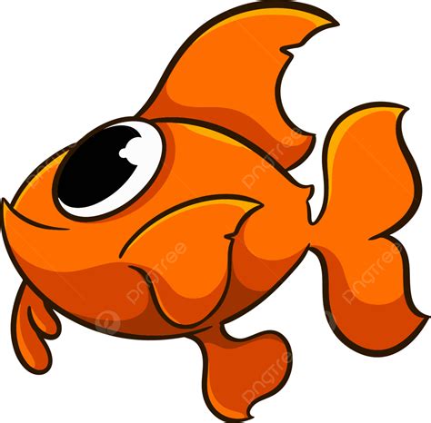 Peixe De Desenho Animado Laranja Vetor PNG , Desenho Animado, Peixe ...