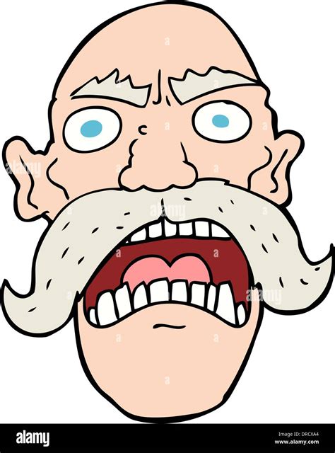 cartoon angry old man Stock Vector Image & Art - Alamy