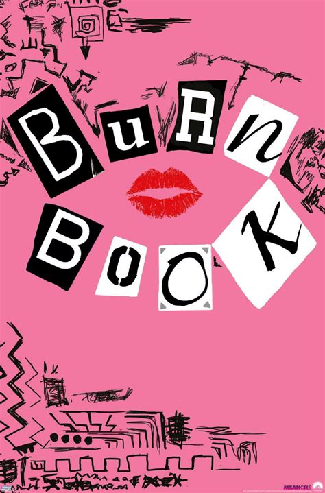 Mean Girls - Burn Book Wall Poster, 14.725" x 22.375" - Walmart.com ...