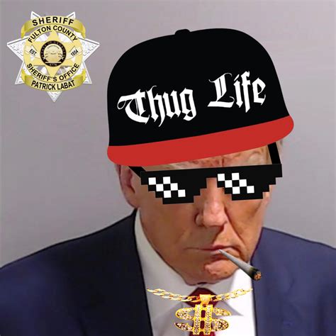 Donald Trump Thug Life Mugshot Blank Template - Imgflip