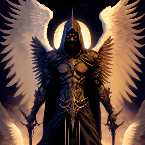 Archangel Azrael - Angel of Death and Judgment, Generative AI Il ...