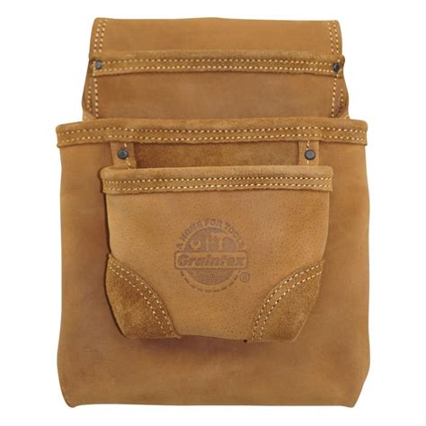 Graintex 3-Pocket Oil Tanned Leather Nail and Tool Pouch-OS2317 - The ...