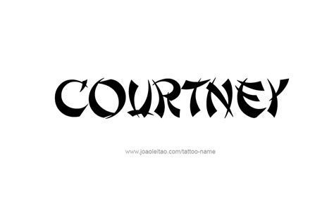 Courtney Name Tattoo Designs