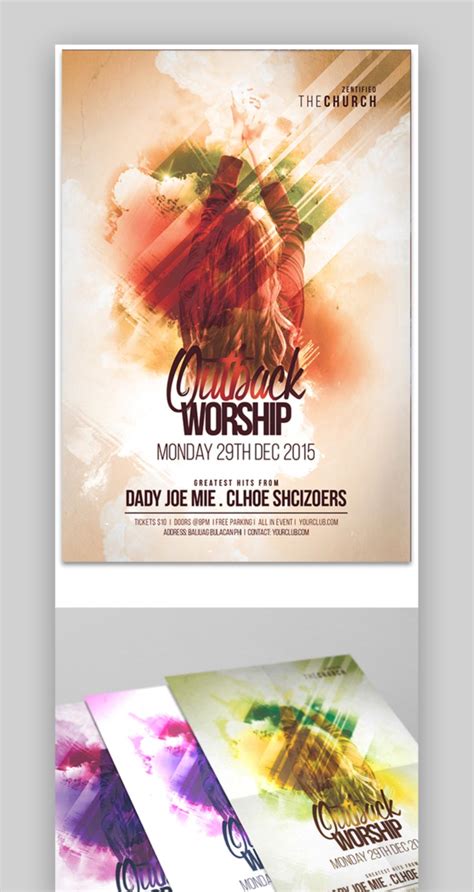 24 Best Church Flyer Background Templates Designs (Religious Events 2022)