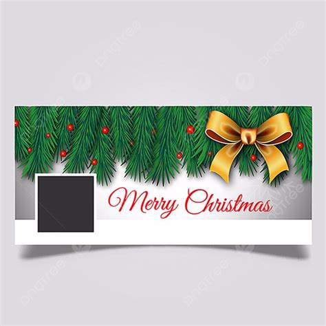 Merry Christmas Facebook Cover Page Template Download on Pngtree