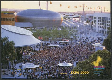 Expo 2000 was a World’s Fair held in Hanover, Germany from 01 Jun to 31 ...