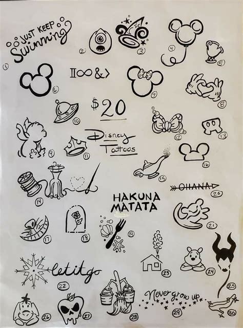 Pin by erick ramos on erick disney tattoos small disney tattoos sharpie ...