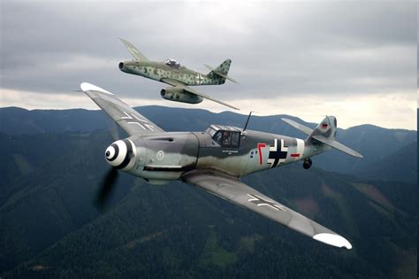 military Aircraft, Aircraft, World War II, Messerschmidt, Bf109, Me262 ...